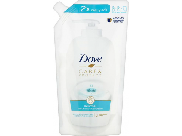 Течен сапун Dove Care & Protect 500мл пълнител